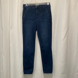 Nicole Miller’s SoHo High Rise Skinny Ankle Dark Blue Jeans